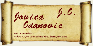 Jovica Odanović vizit kartica